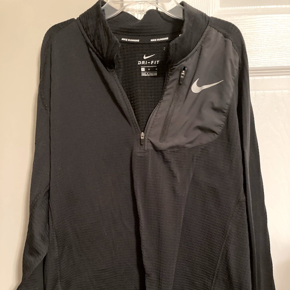 Nike Other - Running Nike Dri-Fit Pullover black half zip long sleeves size large